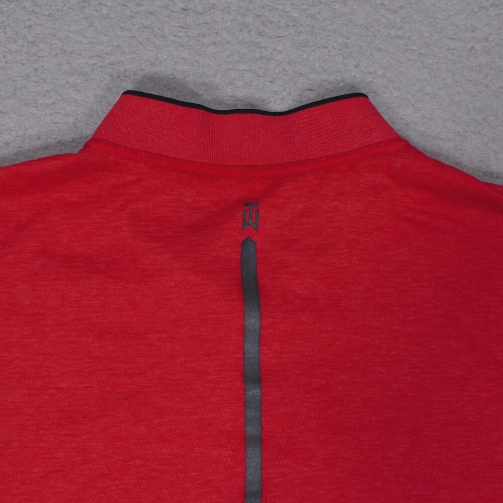 Nike Tiger Woods Collection Max Blade Collar Polo Shirt Red Men's L 726187-672 - Picture 5 of 13